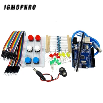 1 sæt Starter Kit UNO R3 mini Breadboard LED jumper ledning-knappen for rduino compatile