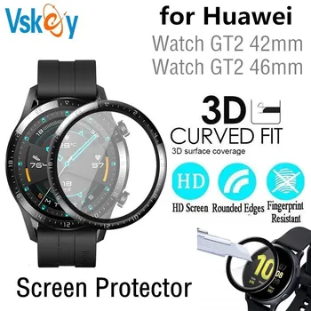 100PCS 3D Bløde Buede Skærm Protektor til Huawei Ur GT 2 46mm Fuld Dækning Beskyttende Film Se GT2 42mm (Ikke Hærdet Glas)