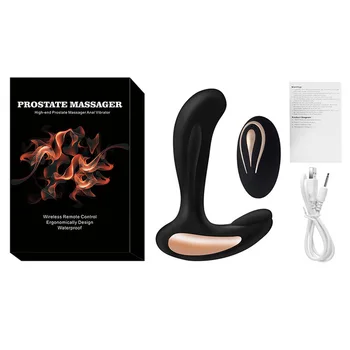12 Frekvens Vibration Anal Plug Prostata Massage Stik USB-Opladning, G-Spot Massage El-Butt Plug Voksen Sex Legetøj til Mænd.