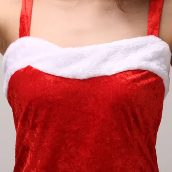2020 Nye Mode Cosplay Santa Claus Kvinder Pige Kostume Kjole, Hat Chrismas Tøj Scene Show Sexet Rød COS Kjole Kjoler