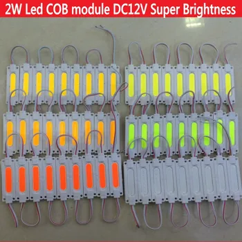 20pcs 2W Injektion led COB modul Light Reklame lampe Vandtæt led DC12V baggrund lys varm hvid/rød/blå/Grøn/Gul