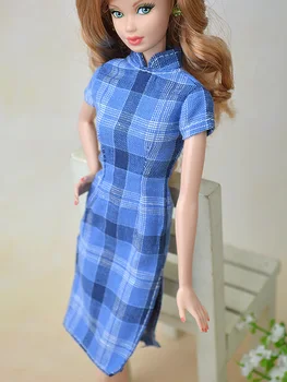 2stk/masse Håndlavet Nyt Design Cheongsam Gamle Kostume Tøj Tøj Til Kurhn Barbie Dukke Tilfældige farver Piger Gave