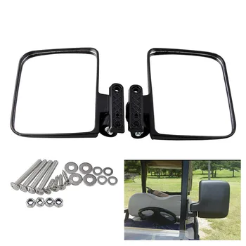 2stk Side Spejl Spejl For golfvogne Mr020 Golf Cart-Spejle Universal Folde bakspejl Til Golf Club Car 18 X 14cm#P10