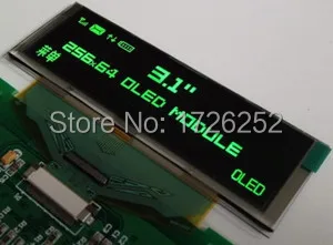 3,1 tommer 30PIN Grønne OLED-Skærm SSD1322 Drev IC 256*64 SPI / 8-bit Parallel Grænseflade