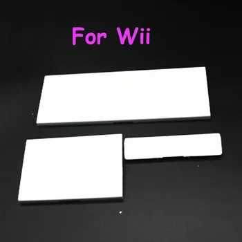 3 i 1 Hvid Sort Udskiftning Døren Slot Dække Låg Del for Nintendo Wii Konsol System