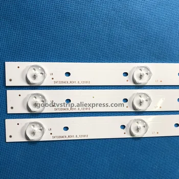 30piece/masse 8LED 627mm bagbelyst LED-strip for AT SHIBA 32L2333DG SVT320AE9_REV1.0_121012 LSC320HN03-T01 NYE