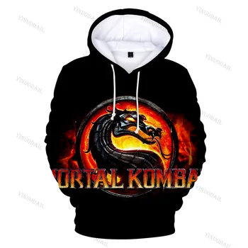 3D Spil Mortal Kombat 11 Nye Hættetrøjer Sweatshirt Anime Cosplay Costume Mænd Kvinder Kids Jacket Hætte Top