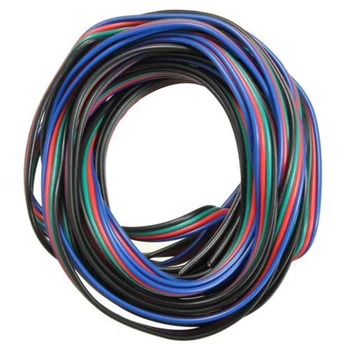 4-Pin Ledning Udvidelse Stik Kabel Ledning Til LED RGB Strip 3528 5050 Stik Farverige 5M