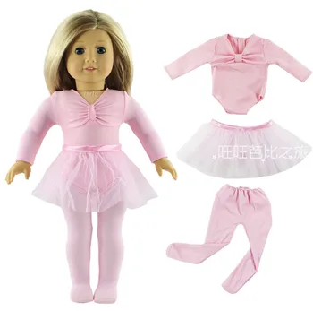 5 Sæt Dukke Tøj til 18 Tommer American Doll Håndlavet Casual Wear Tøj