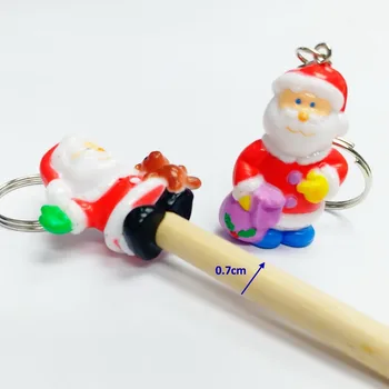 6stk Santa Claus Merry Chrismas X ' mas Blyant Top Cup Kage Udsmykning Topper Automater Part Favoriserer Gave Nyhed Pinata Taske Filler