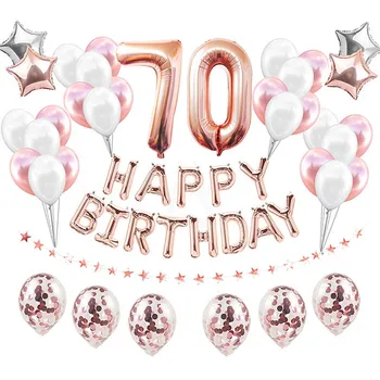 70 års Fødselsdag Rose Gold 