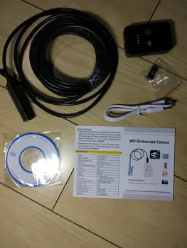8MM Universal Wireless Wifi inspektionskamera 2M/5M Kabel 6LED Justerbar Vandtæt Endoskop Slange til Iphone osv.
