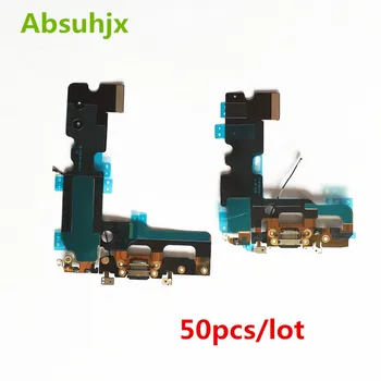 Absuhjx 50stk Opladning Port Flex Kabel til iPhone 7 Plus 5,5