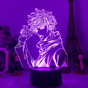 Anime Lampe Satoru Gojo Jujutsu Kaisen Led Nat Lys i Fødselsdagsgave Jujutsu Kaisen Nightlight Satoru Gojo Lampe Drop Shipping