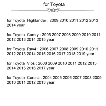 Automatisk Bil Gear Shift Knappen Stick Håndtag Gearkasse Håndtag for Toyota Highlander for Camry til Rav4 for Vios til Corolla Læder
