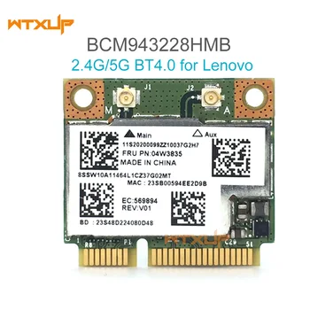 BCM943228HMB WIFI Trådløse Bluetooth 4.0 Halvdelen MINI-PCI-E-Kort 300Mbps 2.4 + 5G for Lenovo E130 E135 E330 E335 E530 E535 E430