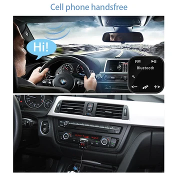 Bil FM-Senderen Kit Trådløse Bluetooth Håndfri sæt USB-LCD-SD-Ekstern MP3-Afspiller Kit 12-24V