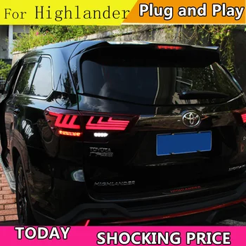 Bil Styling til toyota Highlander Baglygter-2019 Kluger baglygten Lexus Type baglygte KØRELYS+Bremser+Park+dynamisk blinklyset