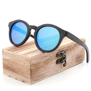 Brand Design Retro Mænds Solbriller, Polariserede UV400 Briller Håndlavet Bambus Træ Solbriller Mænd og Kvinder Gafas de sol
