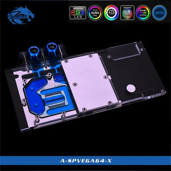 Bykski A-SPVEGA64-X Fuld Dækning GPU Vand Blok Til VGA-Sapphire RX Vega 64 8G HBM2 Grafikkort Watercooling kølepladen