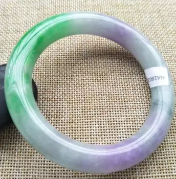 Certificeret Kvalitet En Naturlig Lavendel Grønne Jadeite Armbånd af Jade Armbånd 58MM