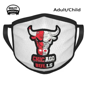Chicago - Merch Vinter Forår Print Munden Maske Bulls Logo