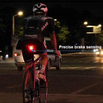 Cykel Smart Auto Brake Sensing Lys USB-Genopladelig Vandtæt Cykel baglygte LED Cykling MTB Cykel Baglygte Tilbehør