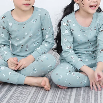 Drenge og Piger, Nattøj Bomuld Foråret Sætter Børn Hjem Pyjamas Dreng Pyjamas, Børn Nattøj 2-13 År Teen Tøj