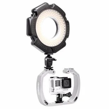 Dykning Under Vandet Aluminium Selfie Monopod Montere Dobbelt-Arm Skuffe Håndholdte For Gopor Action Kamera Holder