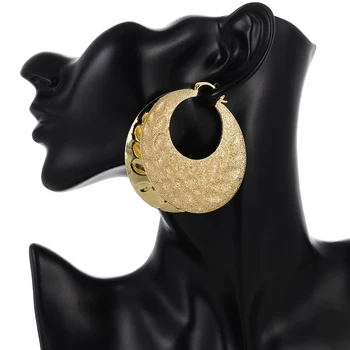 Ethlyn Nye Mode Senegal Øreringe Smykker Geometriske Guld Farve Runde Øreringe til Afrika Kvinder, Piger Bedste Gave E63