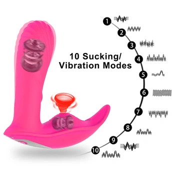 G-punktet, Klitoris Sucker Vibrator Med Fjernbetjening Klitoris Stimulation Dildo Kvindelige Vibratorer Til Kvinder Erotisk sexlegetøj Til Voksne