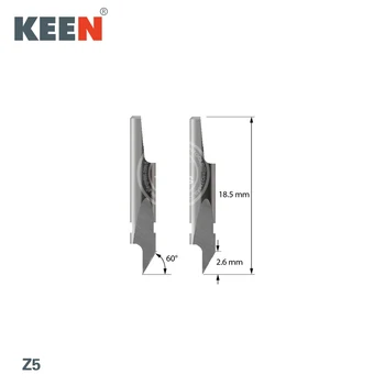 Høj Kvalitet KEENTOOL Special Klinge Til TCM-modul, hårdmetal spids sporstikning kniv for carboard,gummi Z5