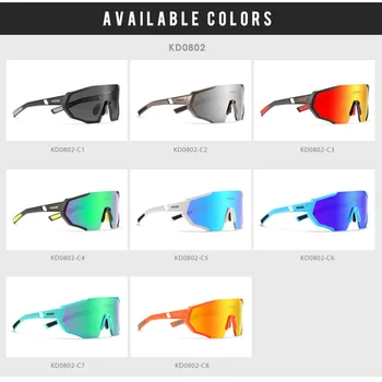 KDEAM Overdimensionerede Sports Solbriller til Mænd Polariseret Stor Ramme Spejl Goggle Cool Ét Stykke Fashion Nuancer Med Gratis Box