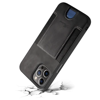 Komfortable Læder Drop Beskyttelse Tilfældet for Iphone 12 Mini Pro Max antal Kort Lomme Tegnebog Taske Beskyttende Cover