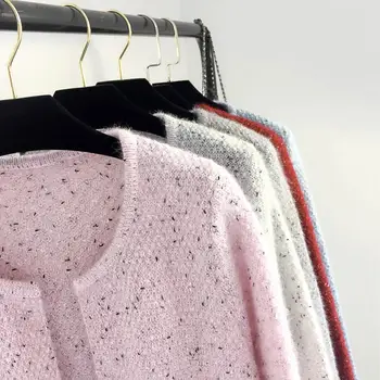 Kvinder sweater 2021 Åben Søm Cardigan af Høj Kvalitet, Bløde Håndtag Grundlæggende strikke Pels Efterår og Vinter Strække Strik Sweater
