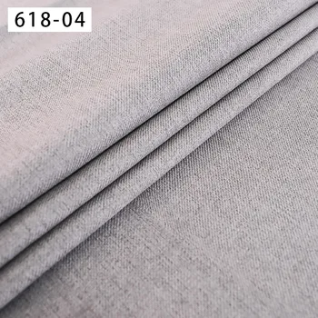 Linned stof indtræk i stof materiale til sofa dække solid almindeligt stof til tæppet