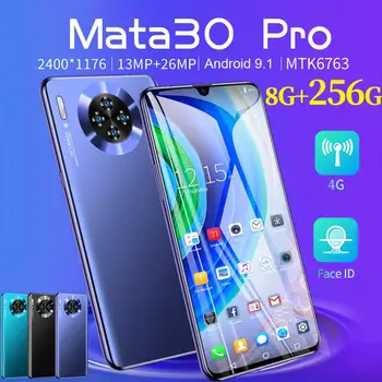 Mate 30 pro smartphone med 4G mobiltelefon 4G RAM quad-core Android-telefon 13MP HD-kamera på 6,3-tommer skærm Globale version