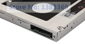 Med Bezel-Frontplade + Beslag Holderen 2nd HDD med en SSD SATA-Harddisk Caddy Adapter til HP EliteBook 8560P 8570P