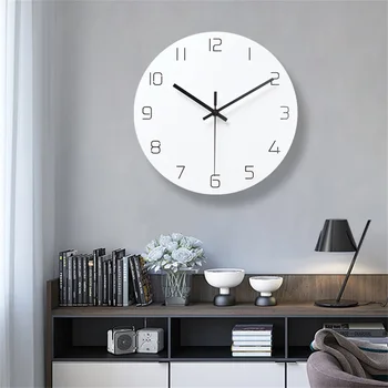 Moderne Fock clock-Minimalistisk, Nordisk Ur Stue boligindretning, Tilbehør, Mode Atmosfære Mute Kvarts vægure