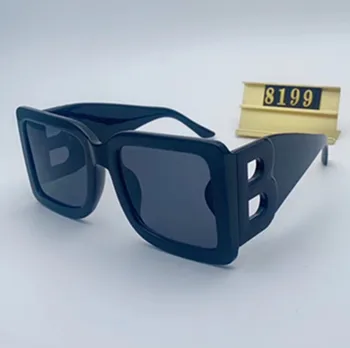 Nyt Brev Square Solbriller Kvinder Retro Mærke, Design, Mode Bred-Benede Sol Briller Damer Gafas Brillerne UV400 Udendørs Oculos