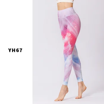 Oprindelige Design Print Yoga Bukser Kvinder Sport Fitness Løb Hurtig Tør Kompressions Tights Fitnesscenter Leggings Elastiske Bukser
