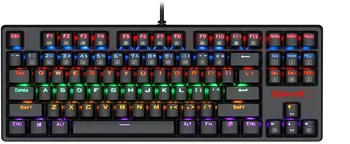 Redragon K576R DAKSA Mekanisk Gaming Tastatur Kablede Rainbow Baggrundsbelyst Kompakt Mekanisk Gamere Tastatur 87 Taster til PC-Afspiller