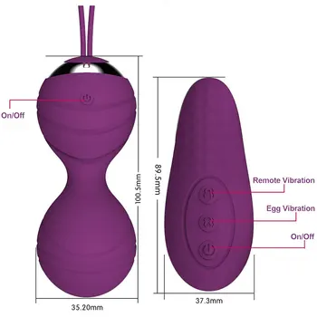 Remote Control Vibrator Æg til Kvinder, Mini Vibe Bolden Sex Ting, til Par, Vibrerende Bullet Kraftig Vibration Kvinder Legetøj