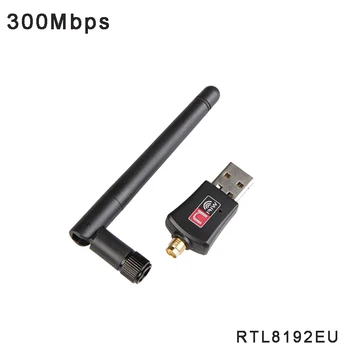 RTL8192EU Gratis Driver USB-Wifi-Antenne Adapter 300Mbps 2,4 G Wireless Network Card til Desktp Bærbar computer Soft AP Wifi-Modtager
