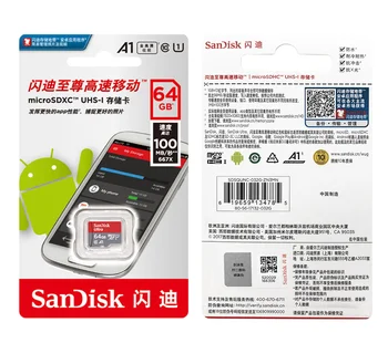 SanDisk Micro SD-Kort 128GB 64GB 16GB 32GB 98mb/s TF-kort, usb-flash-hukommelseskort microsd Class10 Oprindelige Produkt Flash-kort