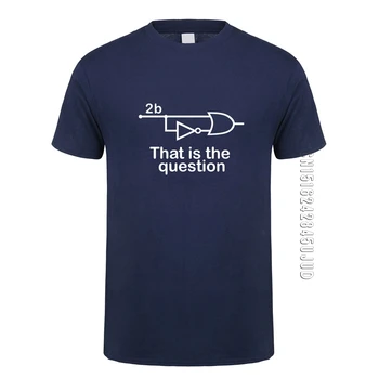 Sjovt At være Eller Ikke At Være Elektrisk Ingeniør T-Shirt Mænd Bomuld O-hals, Korte Ærmer Toppe Tee Mand i T-shirt