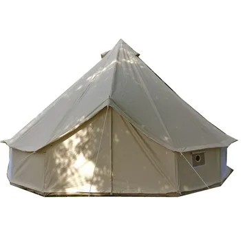 Størrelsen 3M,4M,5M,6M bell type udendørs lærred telt, stort katastrofehjælp telt, tilpasset flammehæmmende lærred varm indisk telt