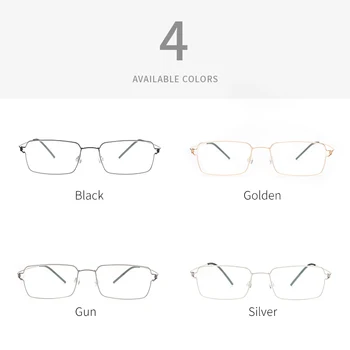Titanium Optiske Briller Ramme Nærsynethed Briller Unisex Briller Recept Briller Virksomhed IKKE Skrue Briller Ramme