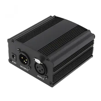 USB-48V 1-Kanal Phantom Power Supply med En XLR Audio Kabel til Kondensator Mikrofon, Musik, Voice Recording-Udstyr