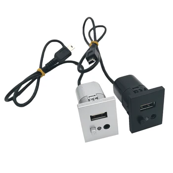 USB-AUX interface slot mini-USB kabel-audio input adapter til ford focus 2 mk2 2009 2010 2011 tilbehør til bilen